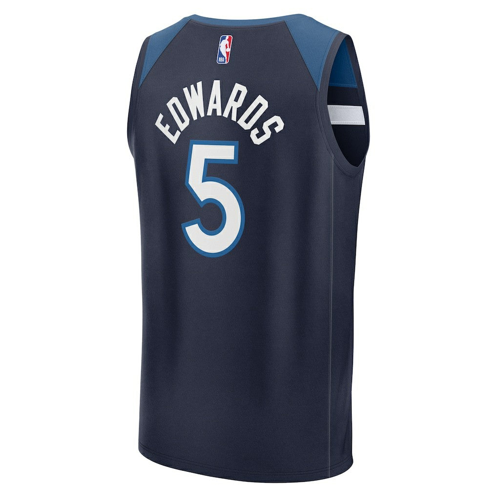 Anthony Edwards Minnesota Timberwolves Fast Break Replica Player Jersey - Icon Edition - Navy | Fanatics outlet