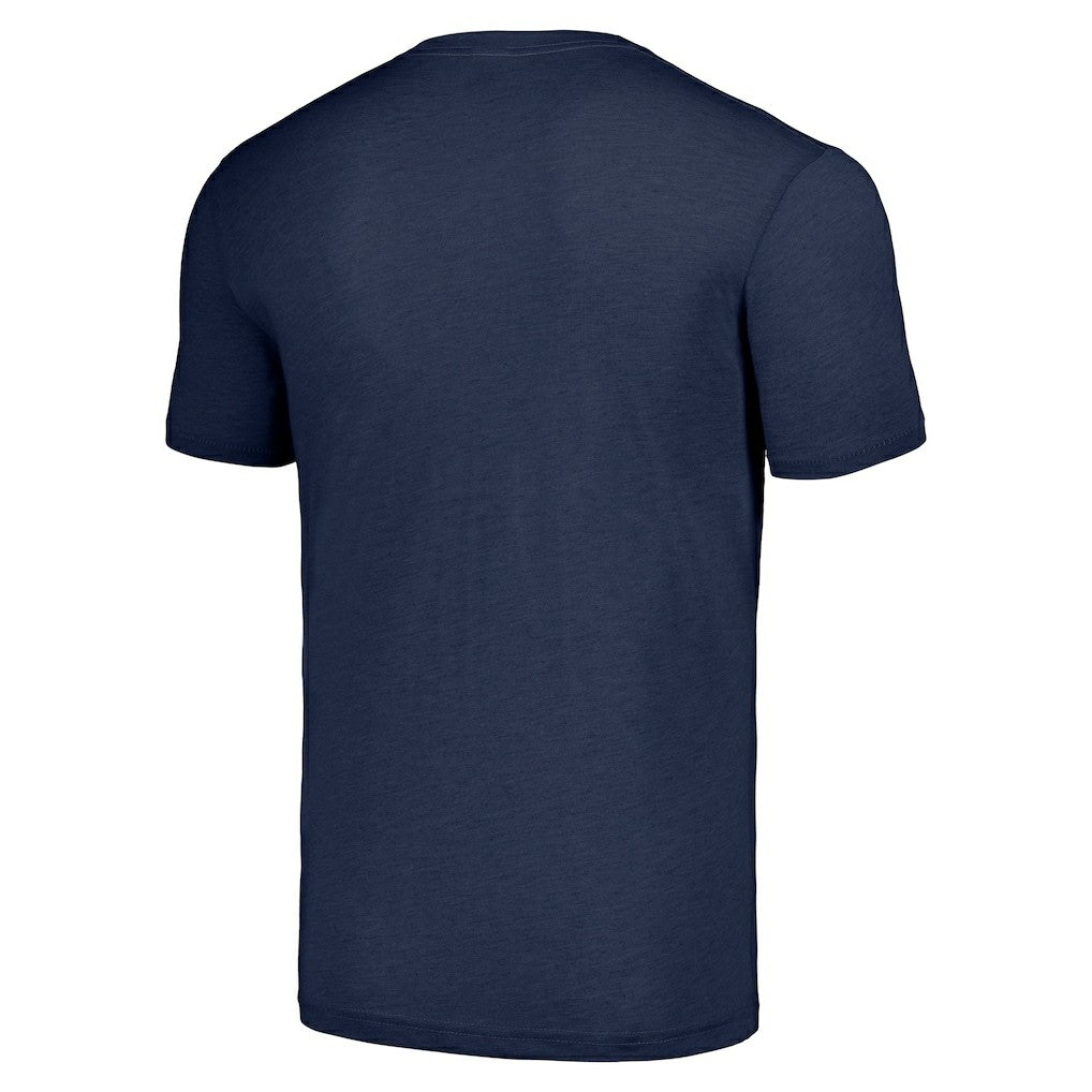 Steve McMichael Chicago Bears Homage Unisex Caricature Retired Player Tri-Blend T-Shirt - Navy discount