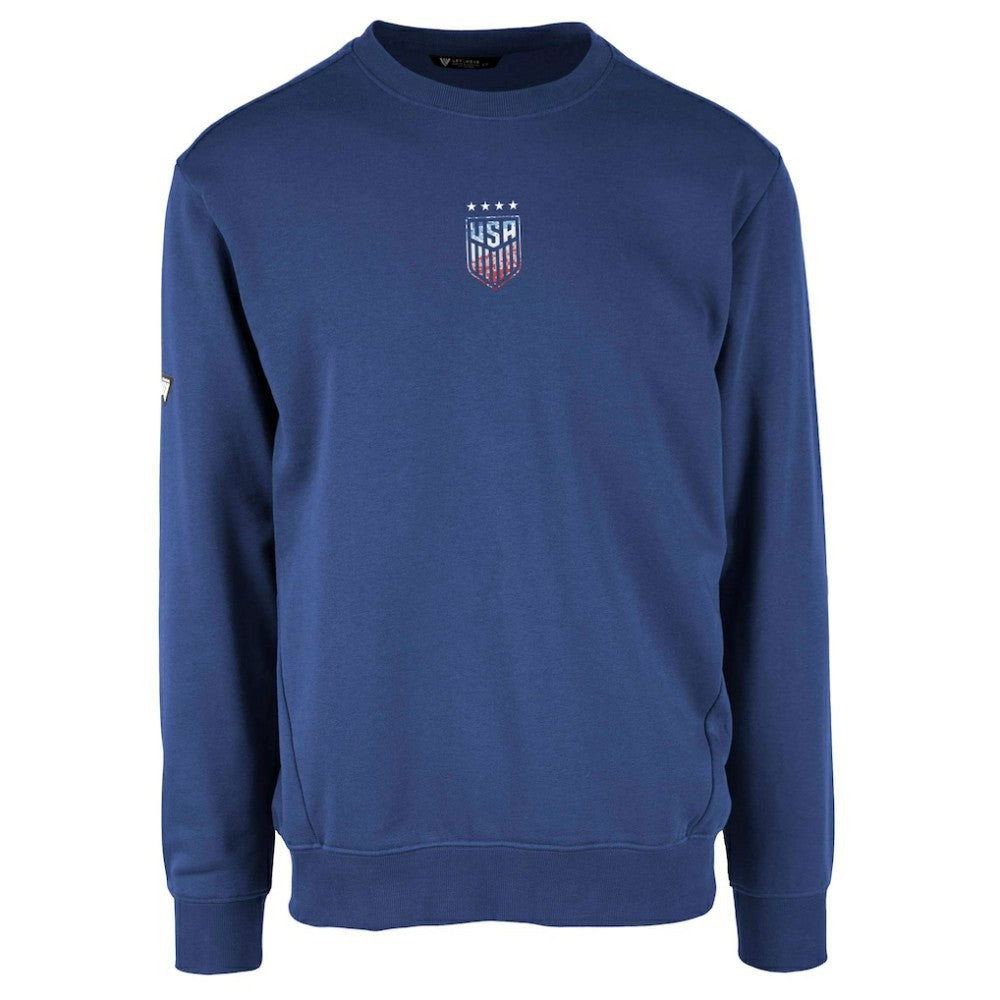 USWNT Levelwear Zane Pixel Crew Neck Pullover Sweatshirt - Royal online