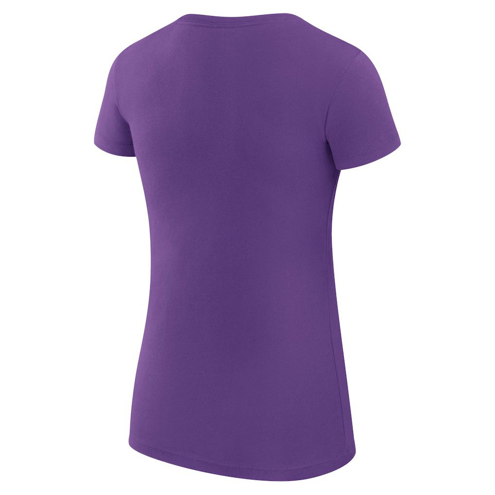 Charlotte Hornets G-III 4Her by Carl Banks Women's Super-Slim Fit Lightweight Team Sport V-Neck T-Shirt - Purple sale