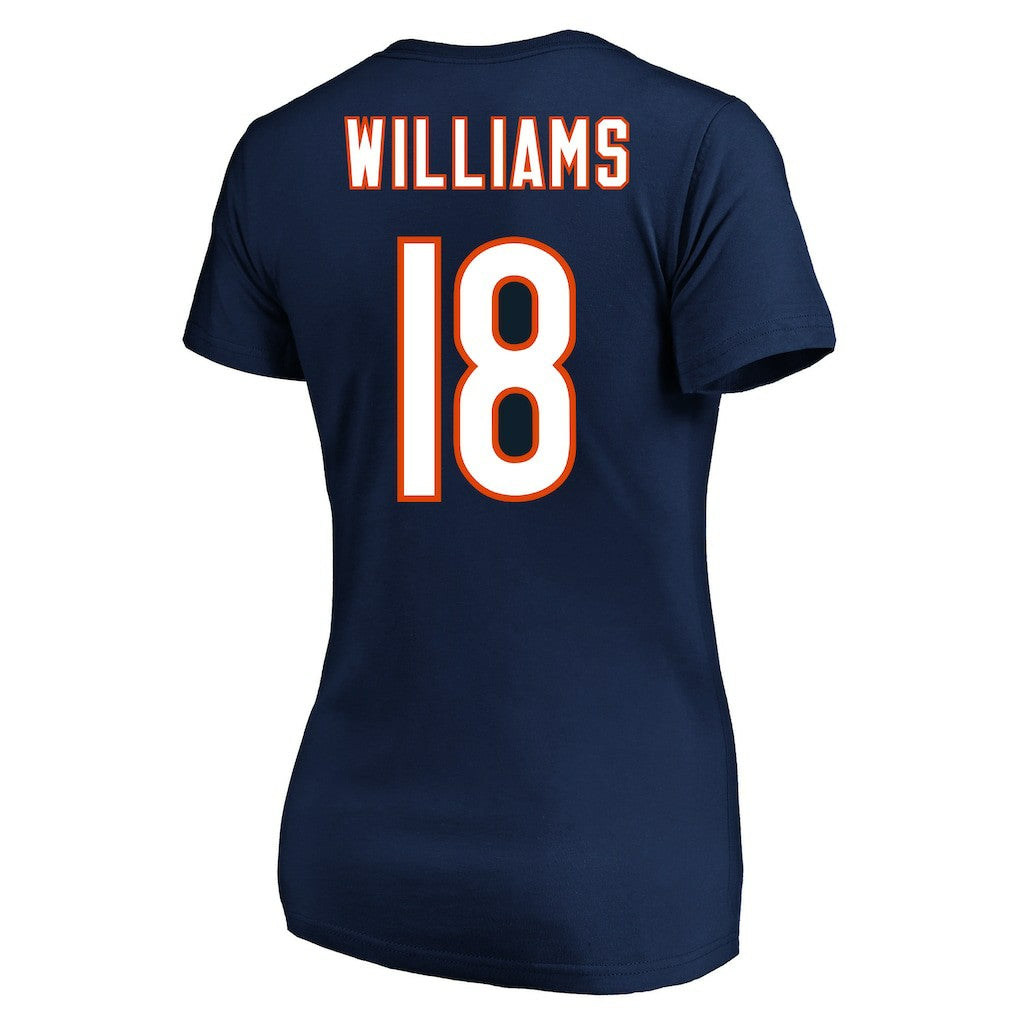Caleb Williams Chicago Bears Women's Plus Size Fair Catch Name & Number Scoop Neck T-Shirt - Navy outlet