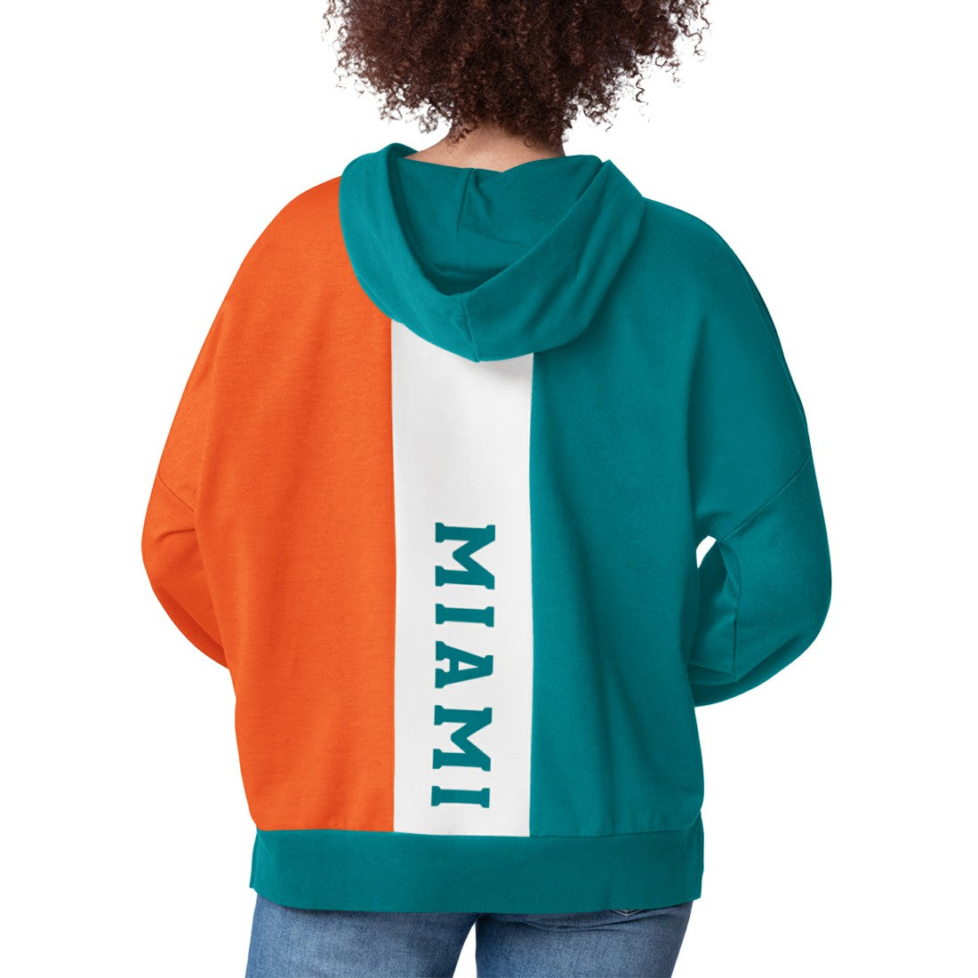 Miami Dolphins Starter Women's Power Move Long Sleeve Pullover Hoodie - Aqua cheap