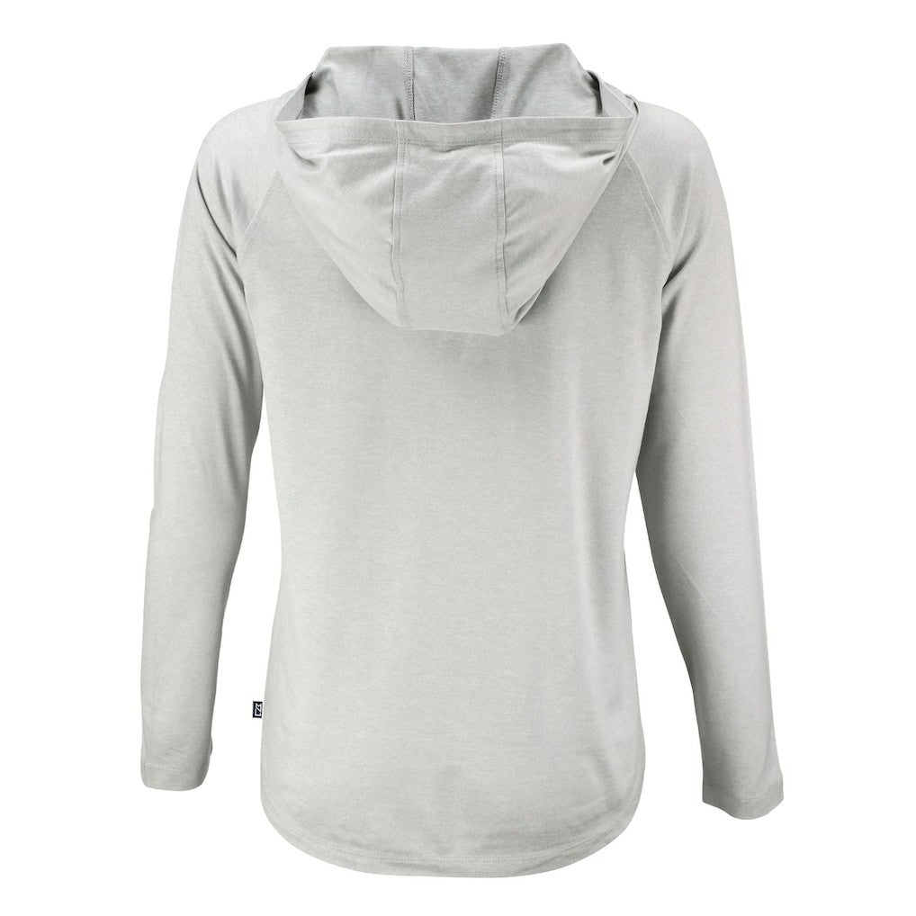Atlanta Falcons Cutter & Buck Women's Coastline Epic Comfort Eco Recycled Long Sleeve Hoodie T-Shirt - Gray outlet