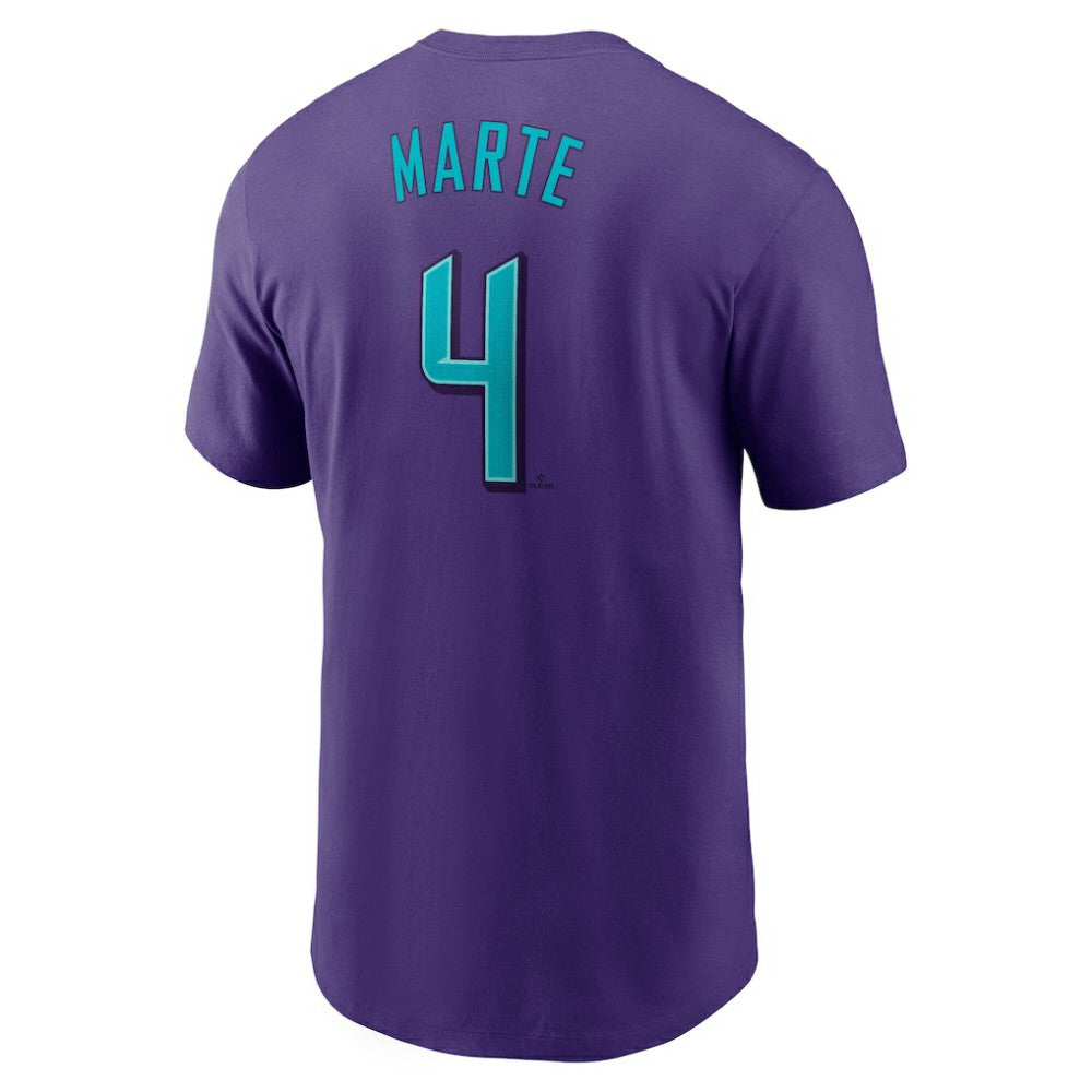 Ketel Marte Arizona Diamondbacks 2025 City Connect Fuse Name & Number T-Shirt - Purple | Nike
