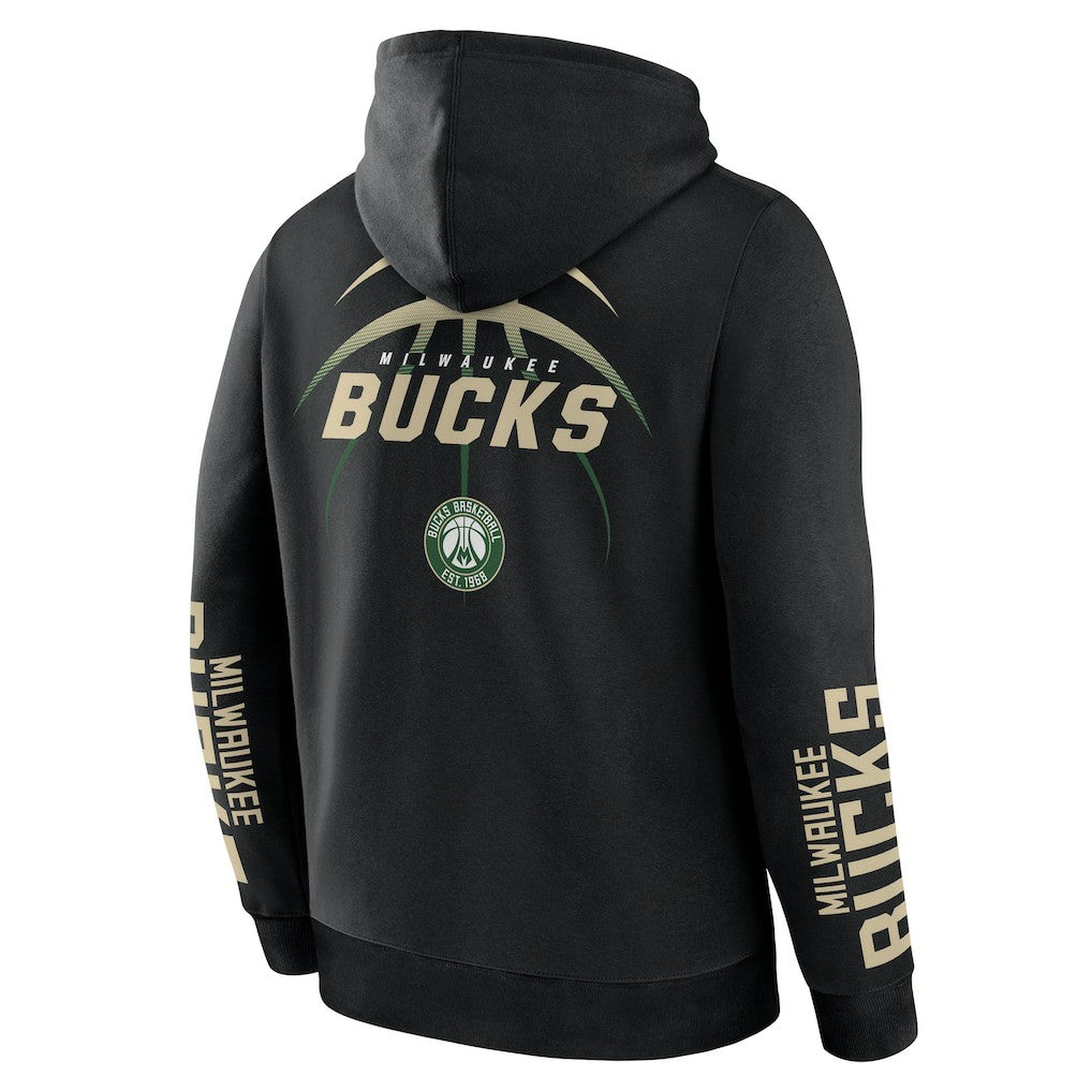 Milwaukee Bucks Legacy Guard Pullover Hoodie - Black | Fanatics cheap