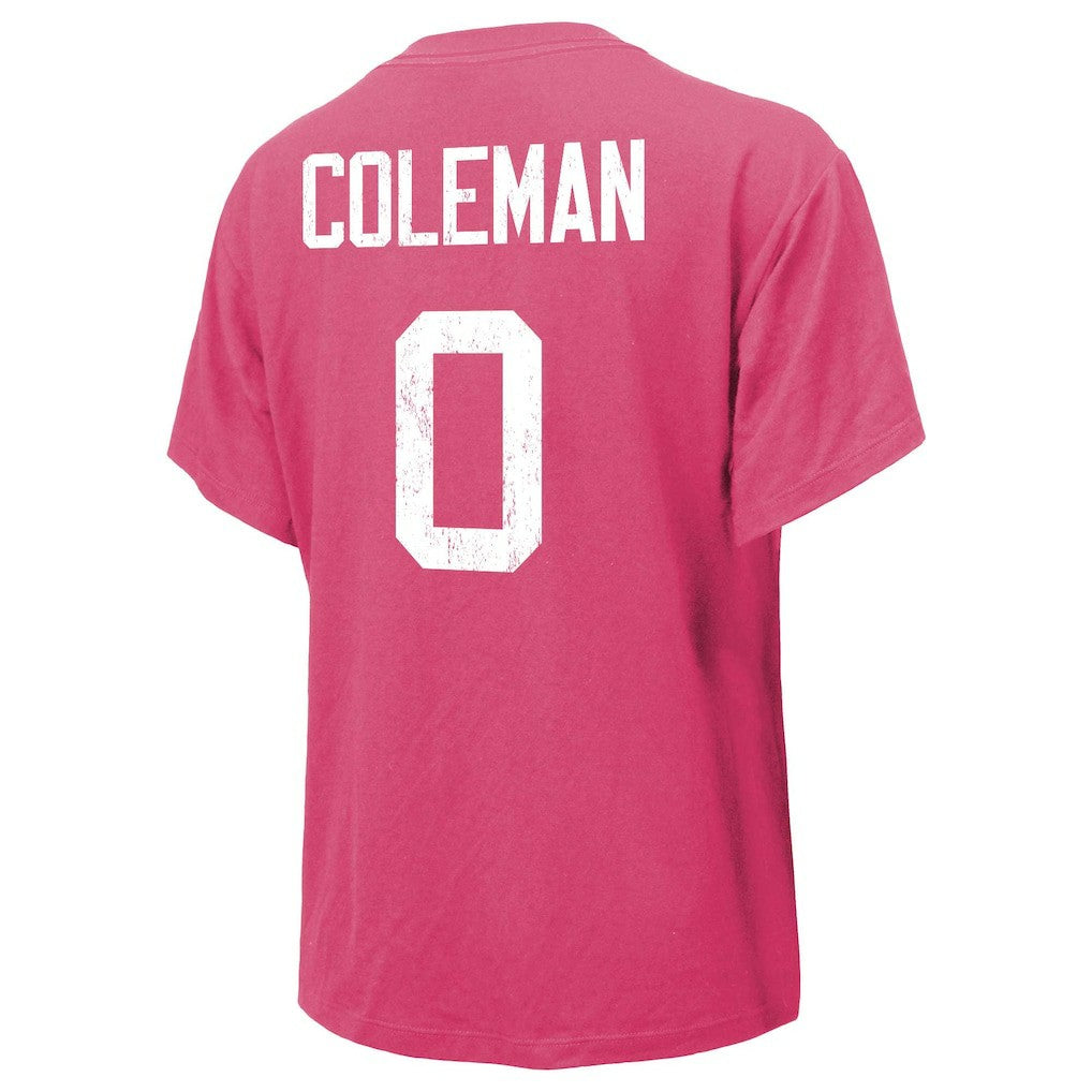 Keon Coleman Buffalo Bills Majestic Threads Women's Name & Number T-Shirt - Pink sale