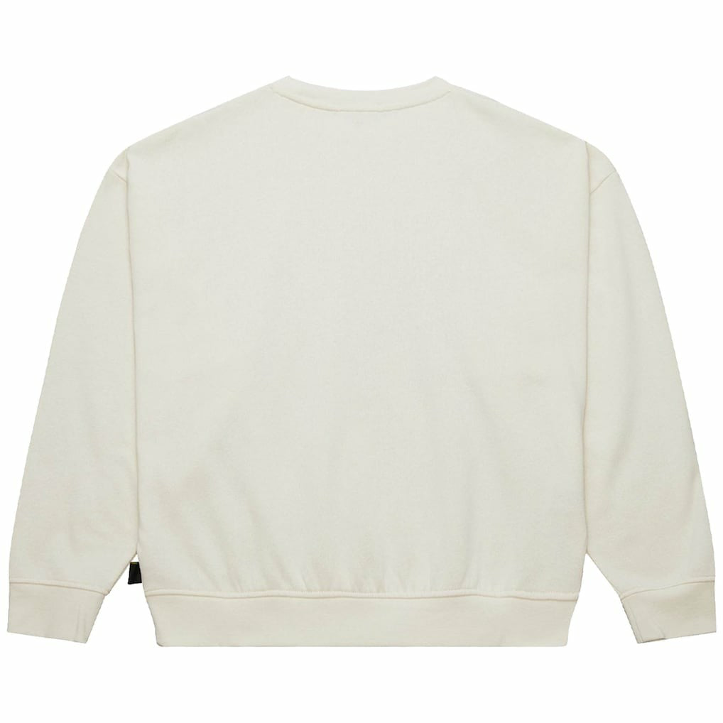 New York Jets Women's Throwback Logo 3.0 Pullover Sweatshirt - Cream discount