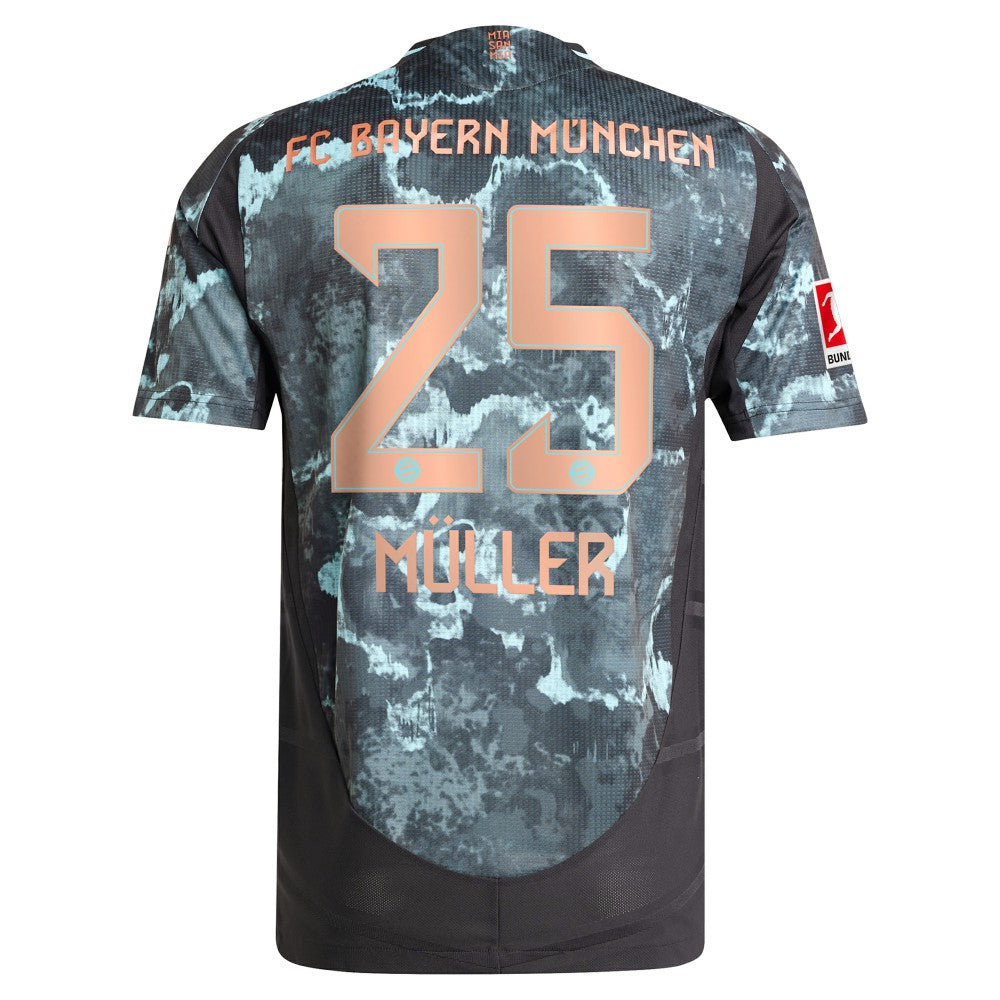 Thomas Müller Bayern Munich 2024/25 Away Player Jersey - Black | Adidas online
