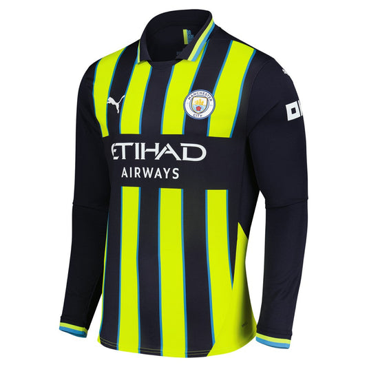 Erling Haaland Manchester City 2024/25 Away Replica Long Sleeve Player Jersey - Navy | Puma online