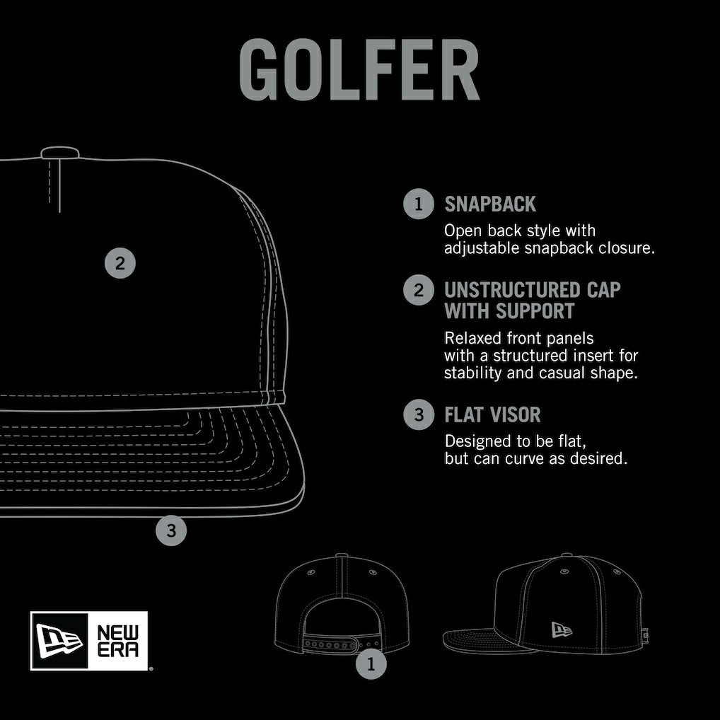 Pittsburgh Steelers New Era Throwback Dye Golfer Snapback Hat - Gold/Black outlet