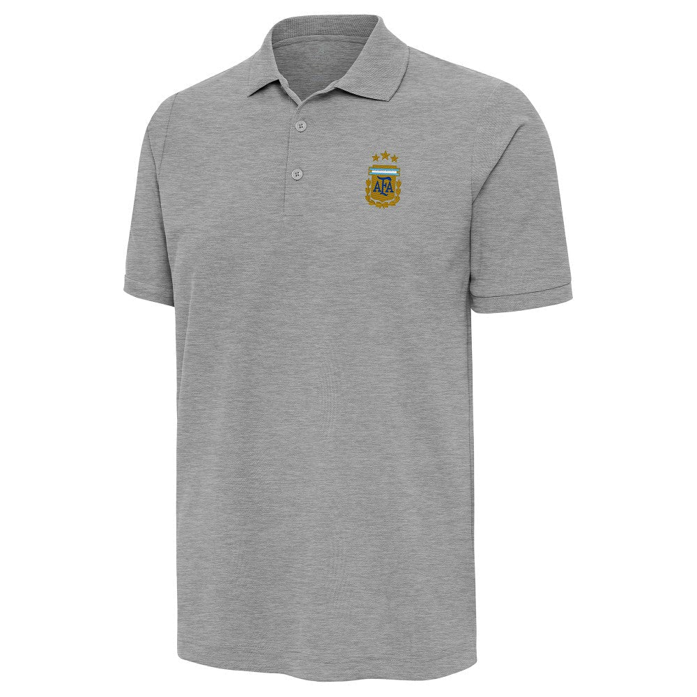 Argentina National Team Antigua Legacy Pique Polo - Heather Gray online