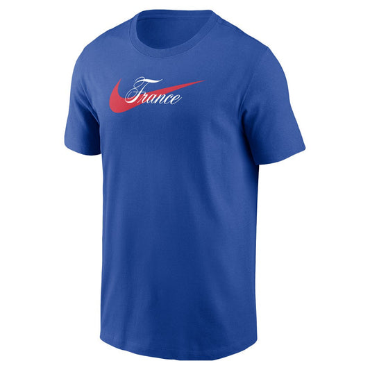 France National Team Team Wordmark Swoosh Core T-Shirt - Royal | Nike online