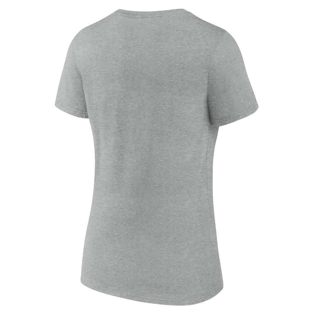 Milwaukee Brewers Women's Fastball V-Neck T-Shirt - Gray