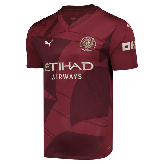 Erling Haaland Manchester City 2024/25 Third Replica Player Jersey - Burgundy | Puma on sale