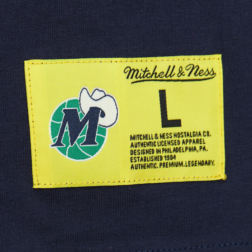 Dallas Mavericks Hardwood Classics Neon Nights Premium T-Shirt sale - Navy | Mitchell & Ness sale