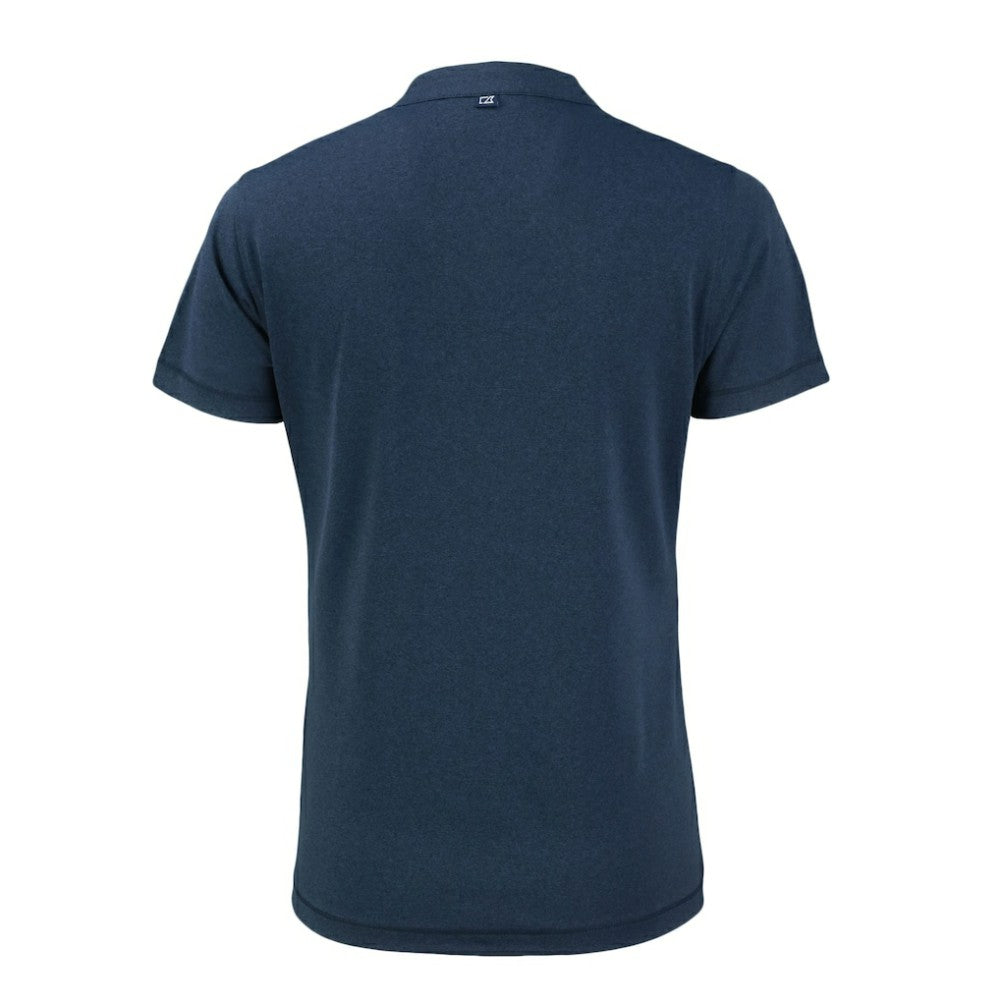 St. Louis Cardinals Cutter & Buck Women's Forge Stretch Blade DryTec V-Neck Polo - Heather Navy