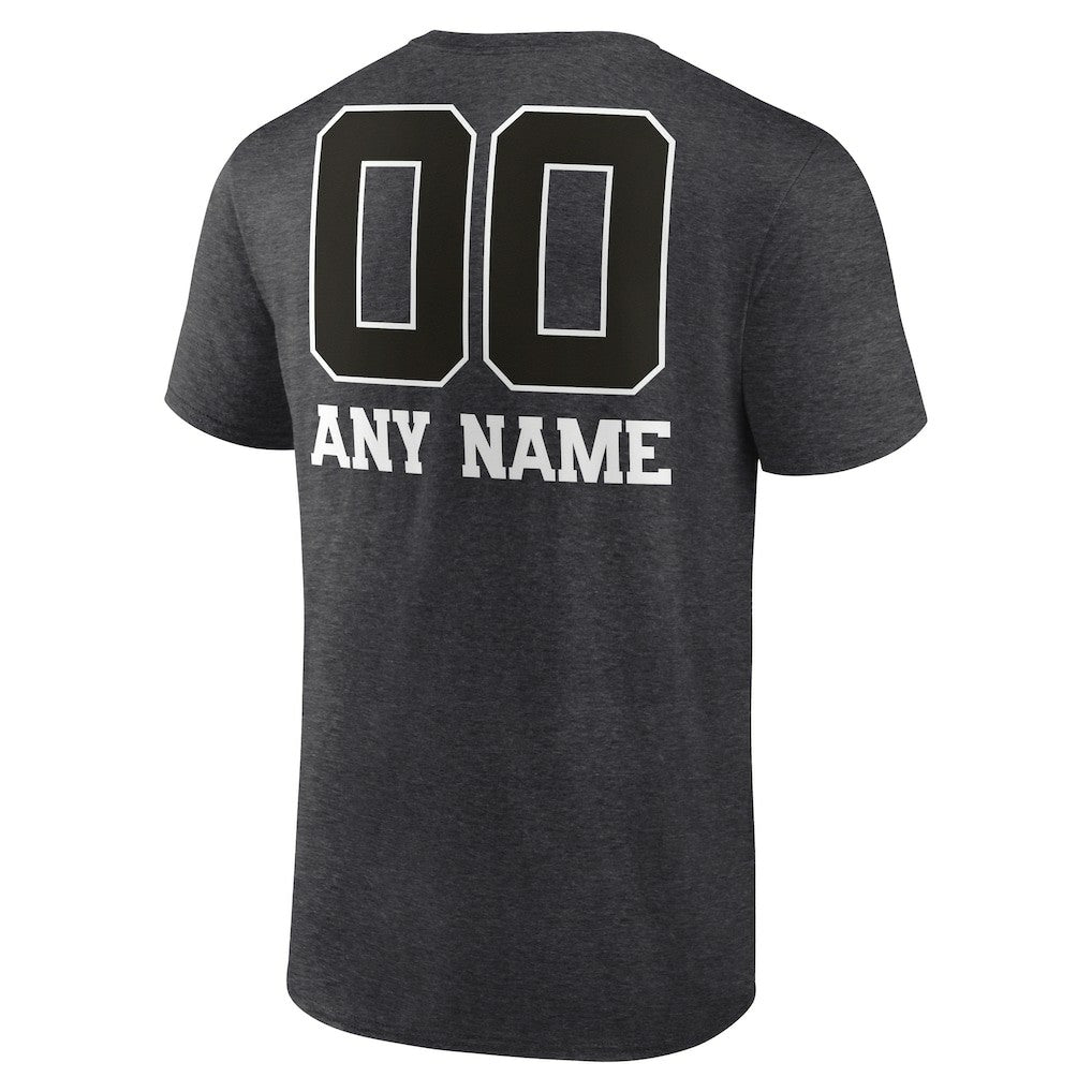 Buffalo Bills Personalized Name & Number Monochrome T-Shirt - Charcoal outlet