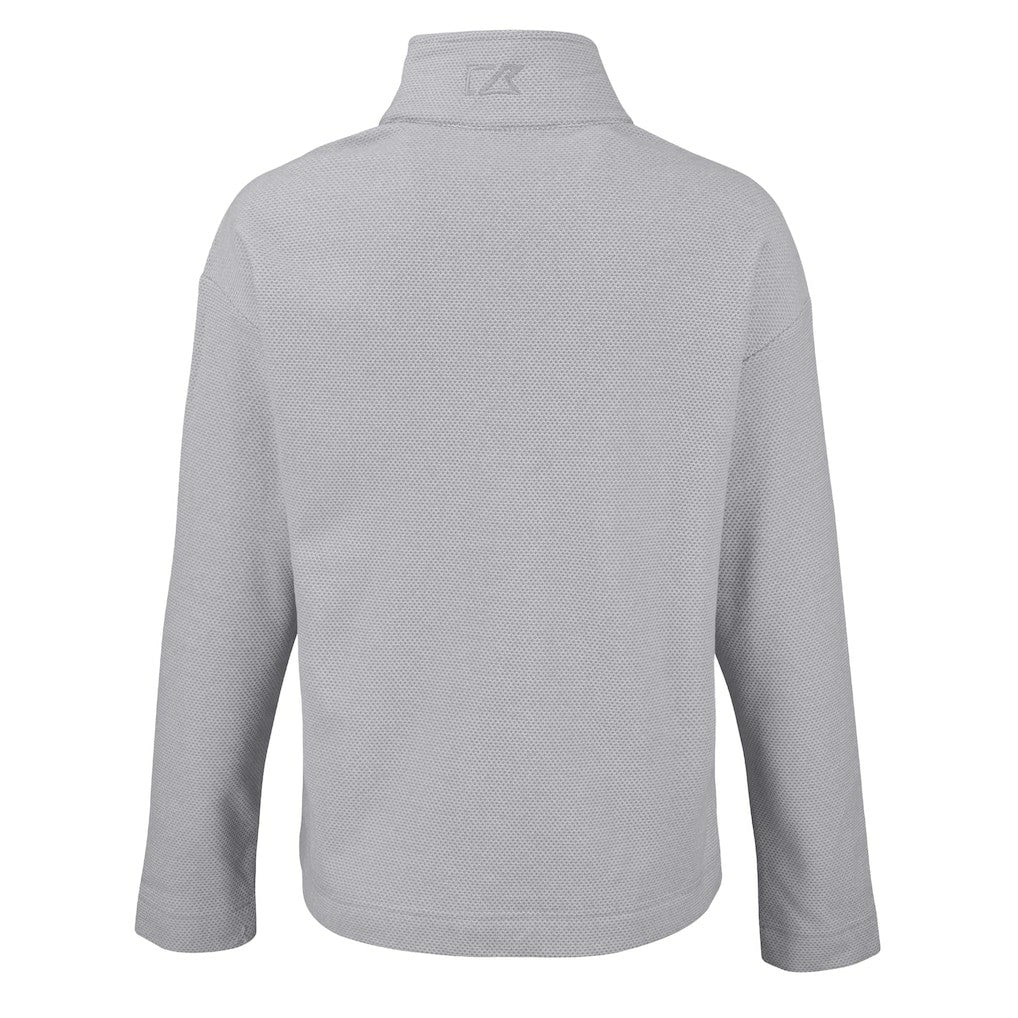 Carolina Panthers Cutter & Buck Women's Hunts Point Eco Half-Snap Sweatshirt - Gray cheap