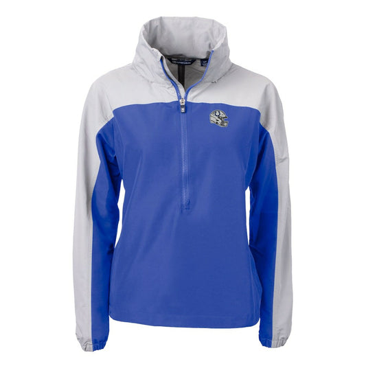 Indianapolis Colts Cutter & Buck Women's Charter Eco Recycled Half-Zip Hooded Anorak Jacket - Blue outlet