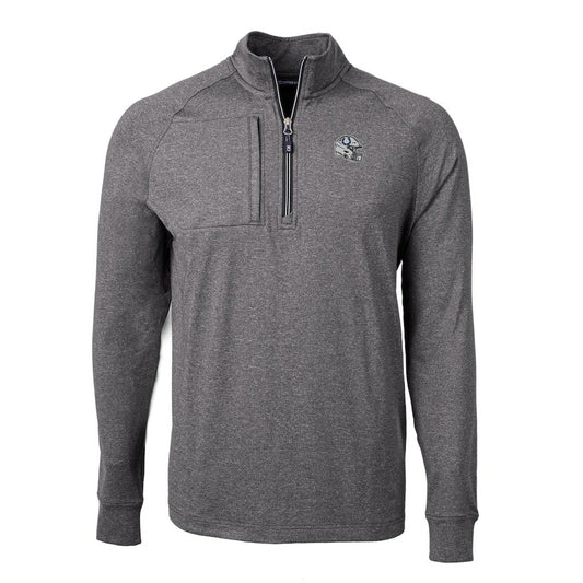 Indianapolis Colts Cutter & Buck Big & Tall Adapt Eco Raglan Quarter-Zip Jacket - Heather Black online