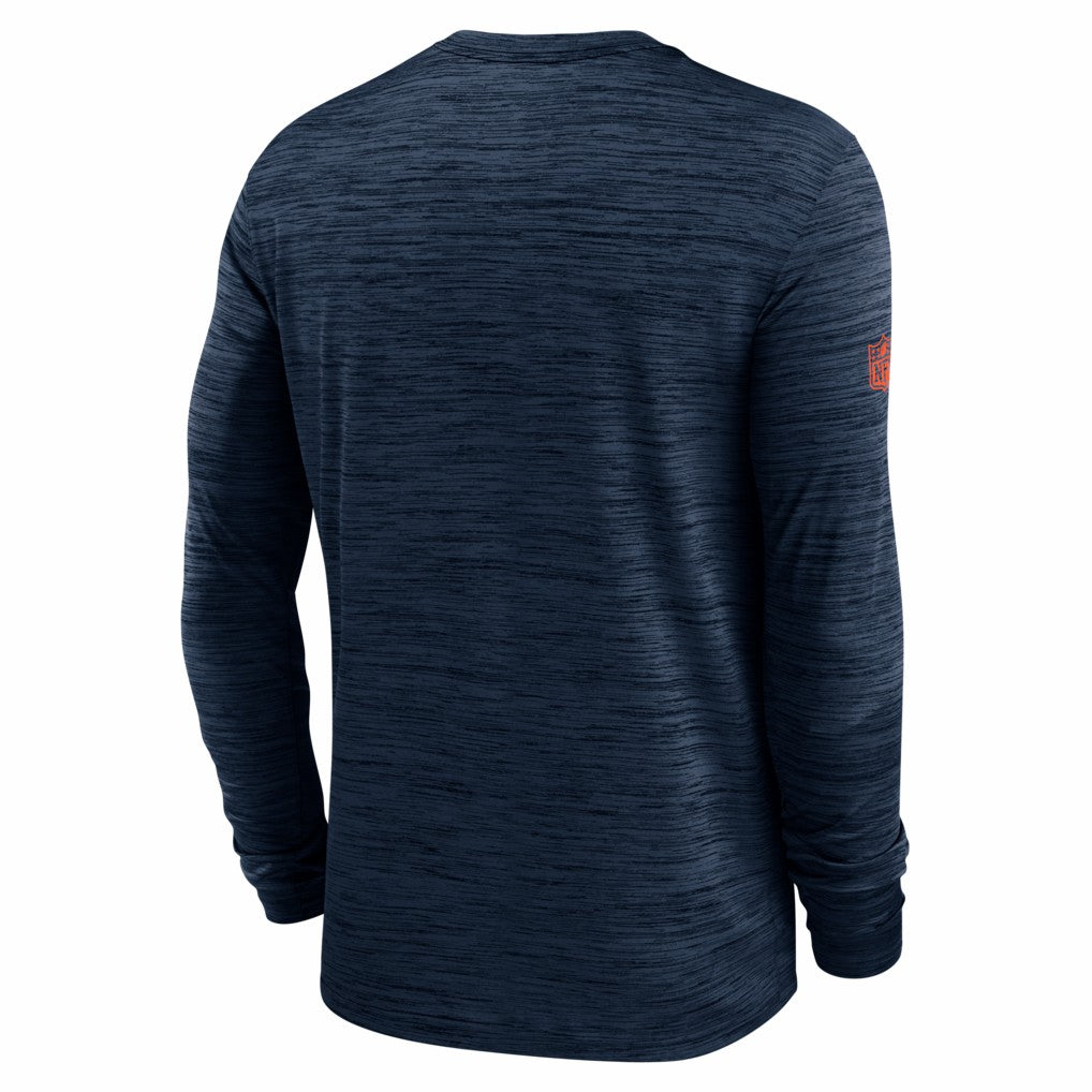 Denver Broncos Sideline Velocity Performance Long Sleeve T-Shirt - Navy | Nike for sale