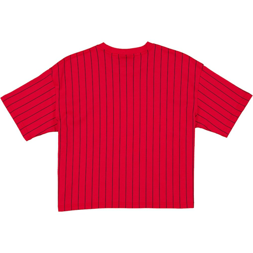Chicago White Sox Women's 2025 City Connect Pinstripe T-Shirt - Red/Black | New Era