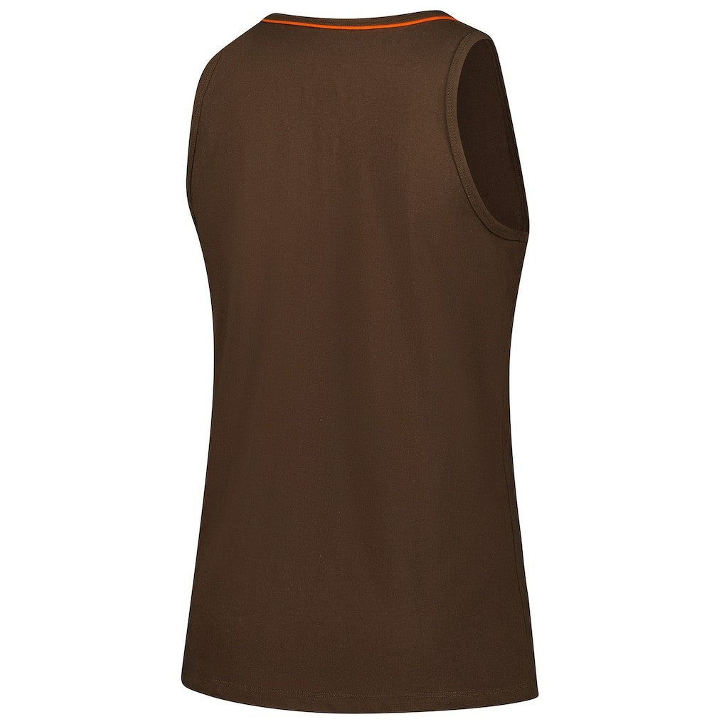 Cleveland Browns Logo Athletic Women's Plus Size Stellar Win V-Neck Tank Top - Brown online