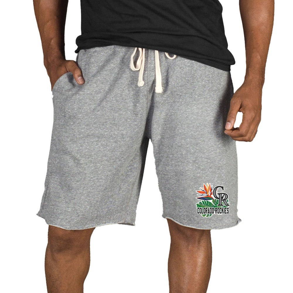 Colorado Rockies Concepts Sport Mainstream Tri-Blend Shorts - Gray