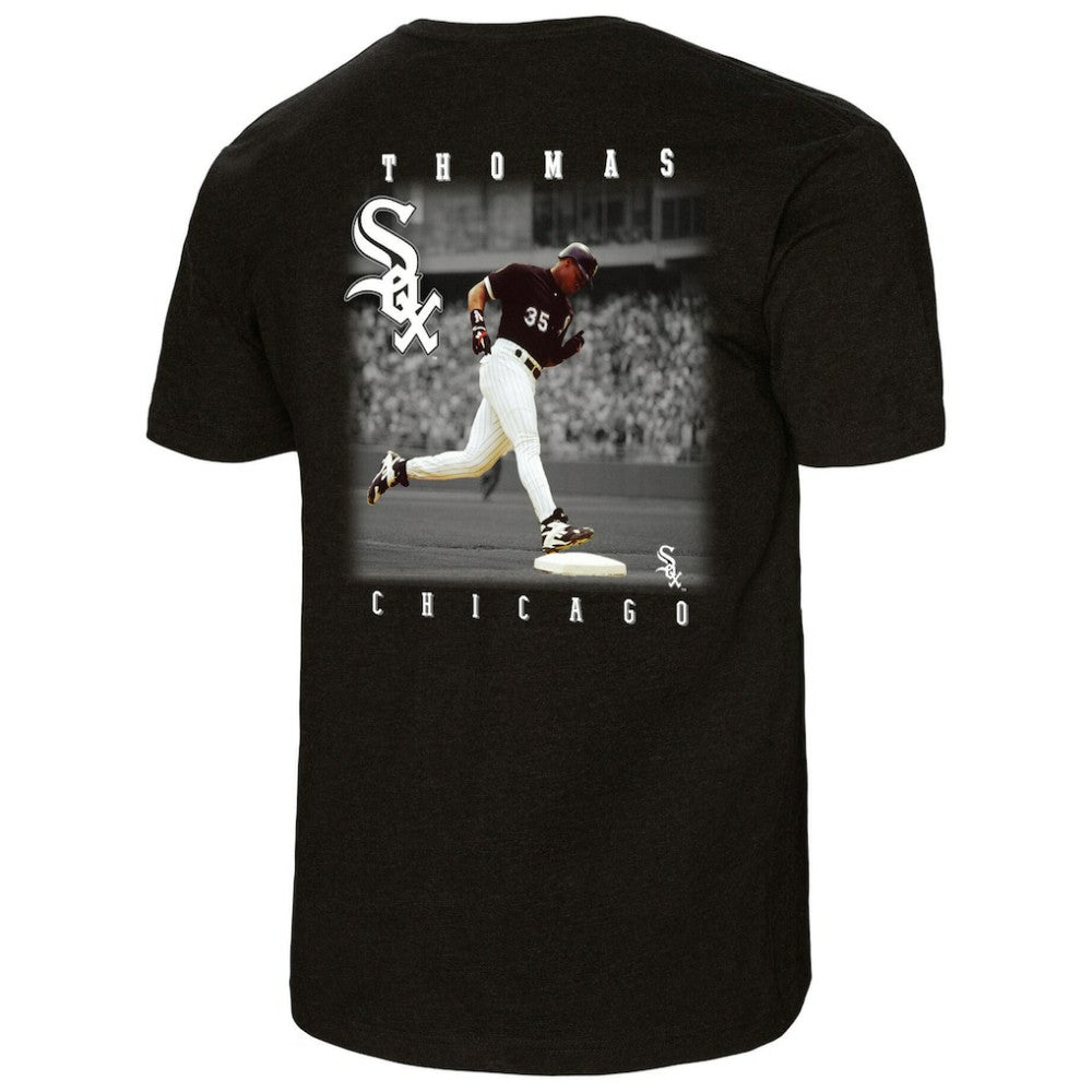 Frank Thomas Chicago White Sox Legends Collection Vintage Logo T-Shirt - Black | Mitchell & Ness