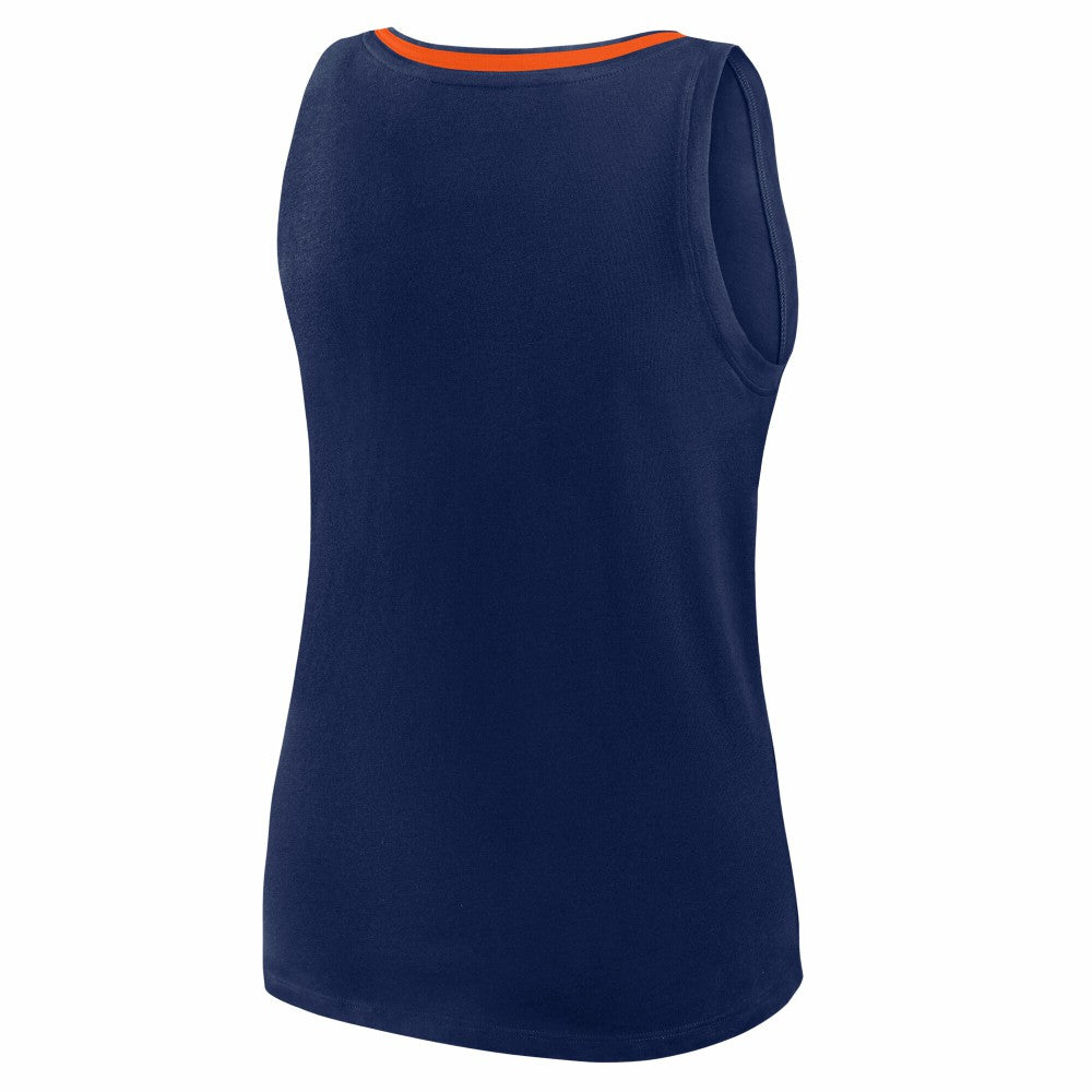 Houston Astros Logo Athletic Women's Stellar Win V-Neck Tank Top - Navy