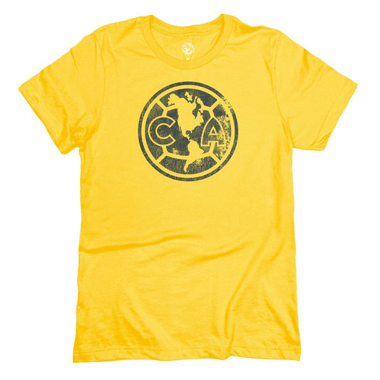 Club America 1863FC Mono Badge T-Shirt - Yellow for sale