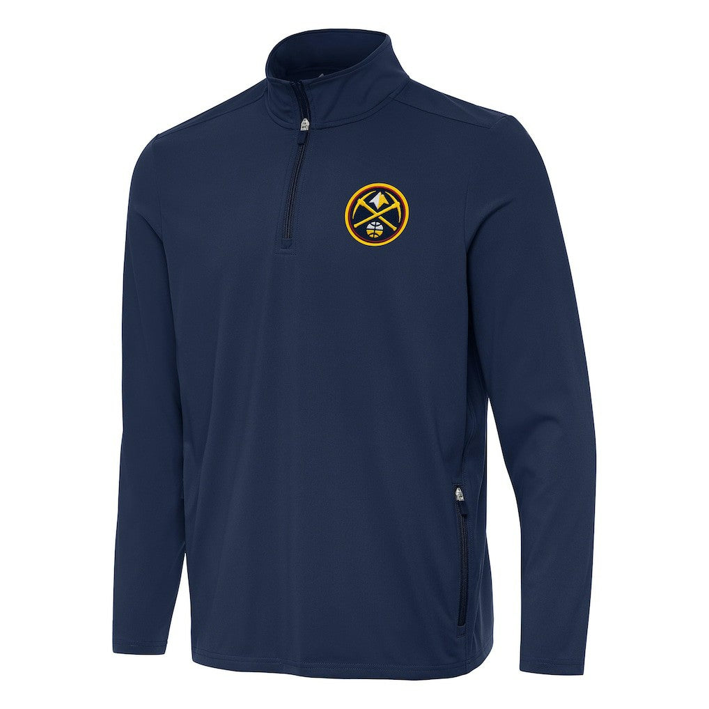 Denver Nuggets Antigua Perilous Quarter-Zip Sweatshirt sale - Navy outlet