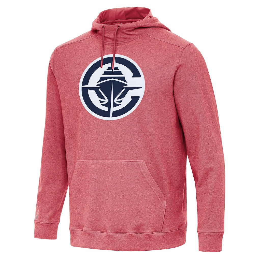 LA Clippers Antigua Cloud Pullover Hoodie - Heather Red on sale