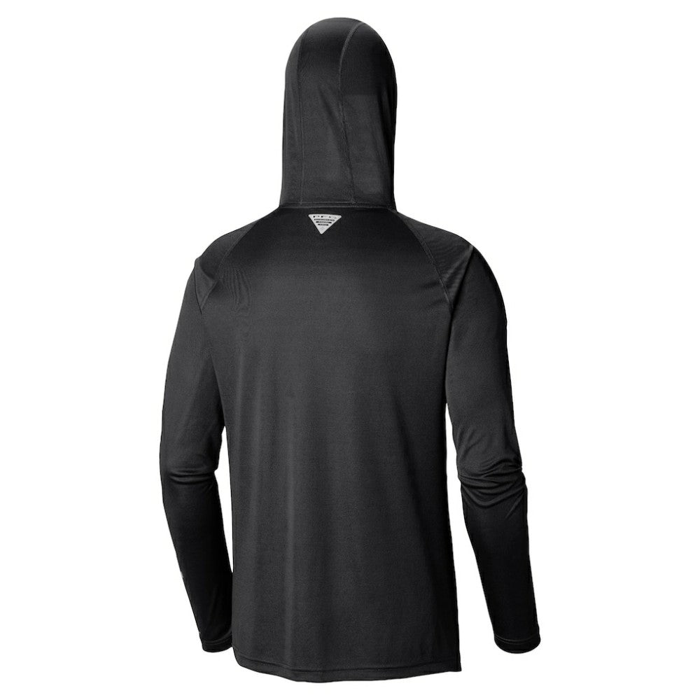Los Angeles Dodgers Omni-Wick Terminal Tackle Raglan Long Sleeve Hoodie T-Shirt - Black | Columbia
