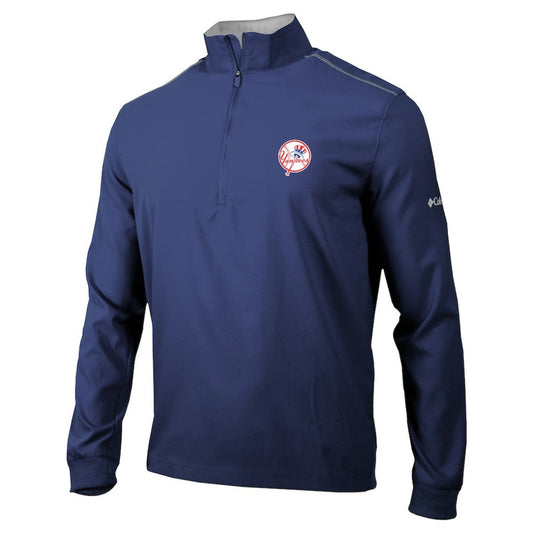 New York Yankees Omni-Wick Bogey's Paradise Quarter-Zip Top - Navy | Columbia