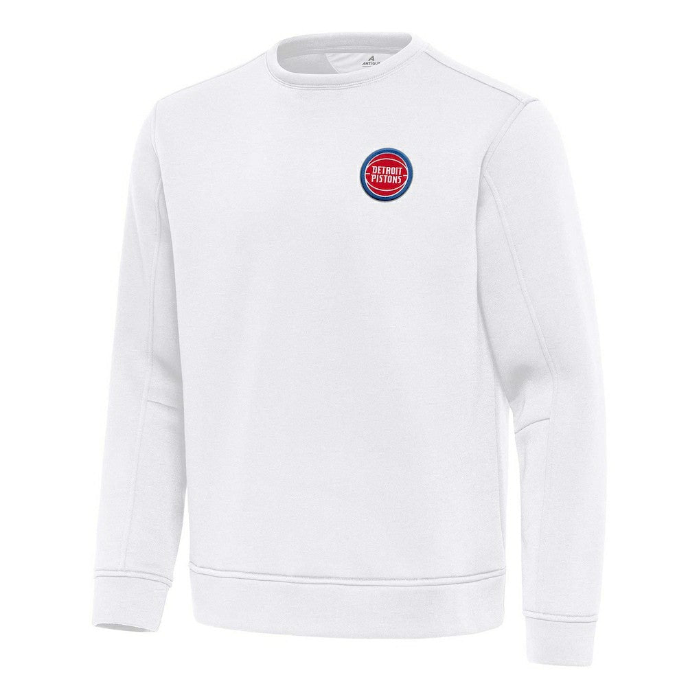 Detroit Pistons Antigua Relevant Pullover Sweatshirt sale - White discount