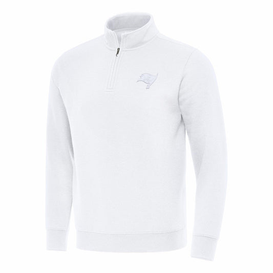Tampa Bay Buccaneers Antigua Victory Quarter-Zip Top - White for sale