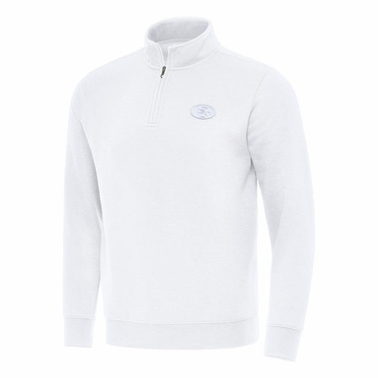 San Francisco 49ers Antigua Victory Quarter-Zip Top - White online