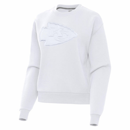 Kansas City Chiefs Antigua Women's Victory Pullover Sweatshirt - White outlet