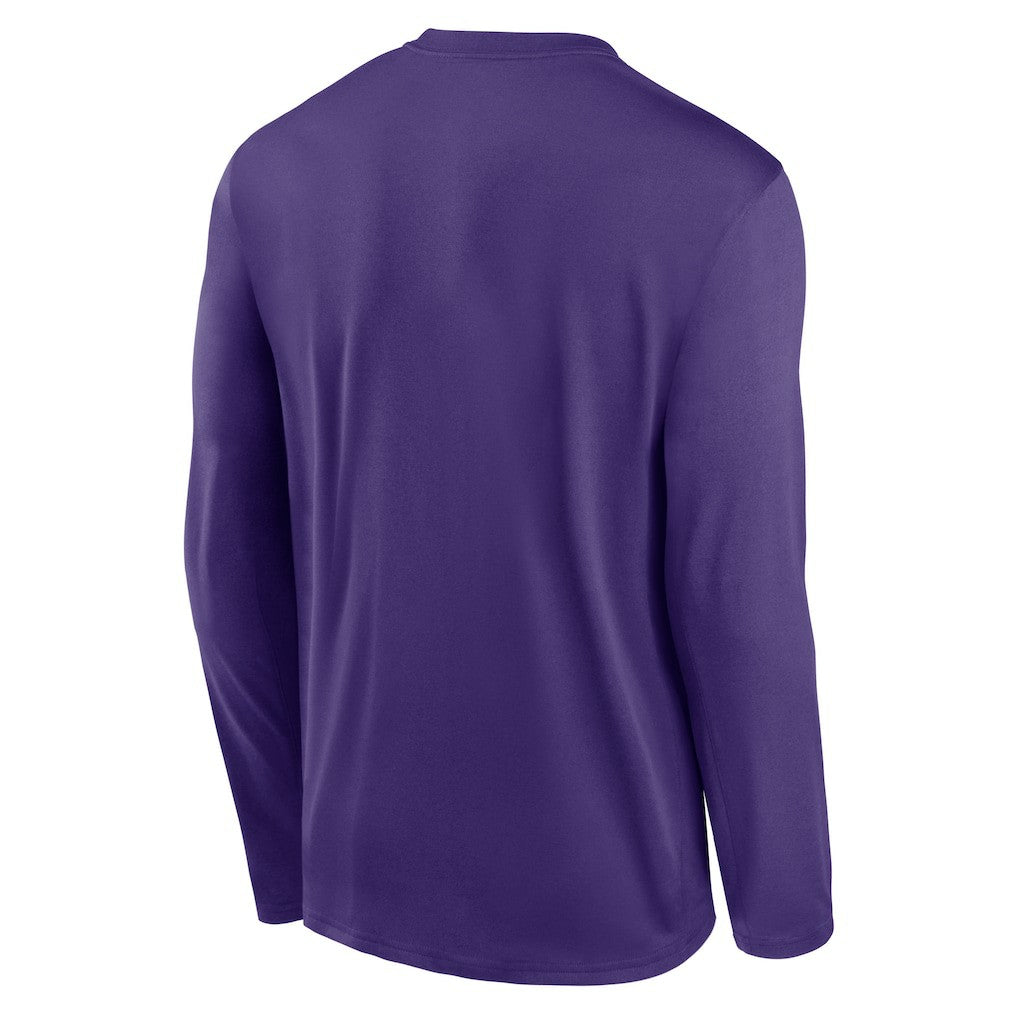 Minnesota Vikings Primetime Legend Icon Performance Long Sleeve T-Shirt - Purple | Nike outlet