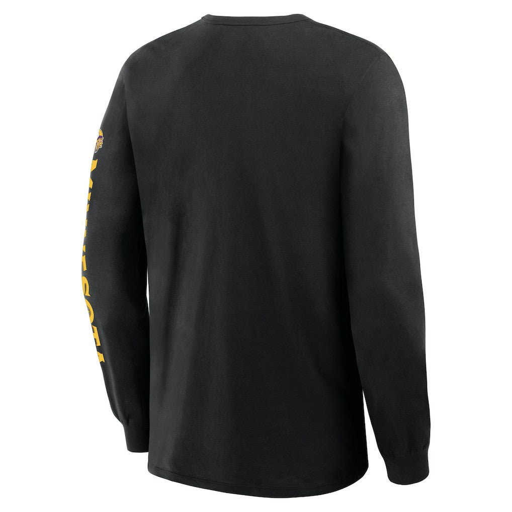 Minnesota Vikings Hometown Sweep Legacy Long Sleeve T-Shirt - Black for sale