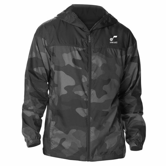 Utah Jazz Flash Challenger Windbreaker Jacket - Black | Columbia shop