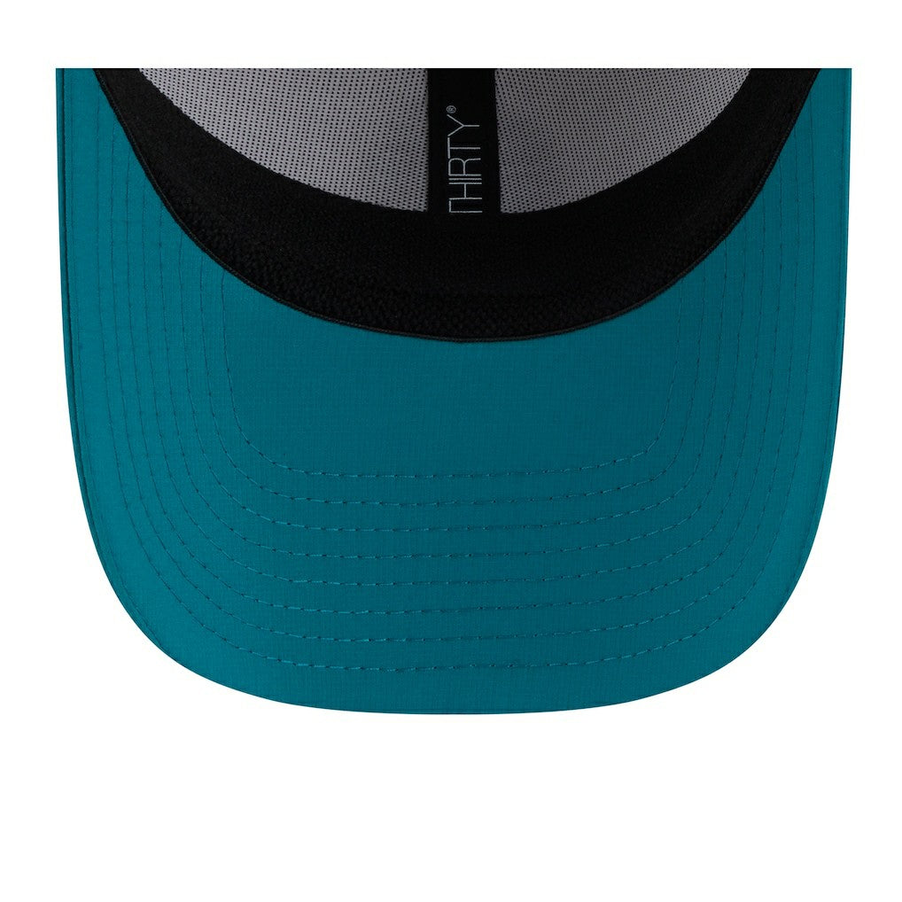 Miami Dolphins New Era 2025 NFL Training Camp Throwback Logo 39THIRTY Flex Hat - White/Aqua outlet