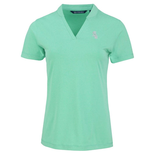 Chicago White Sox Cutter & Buck Forge Heathered Stretch Blade Top - Heather Mint