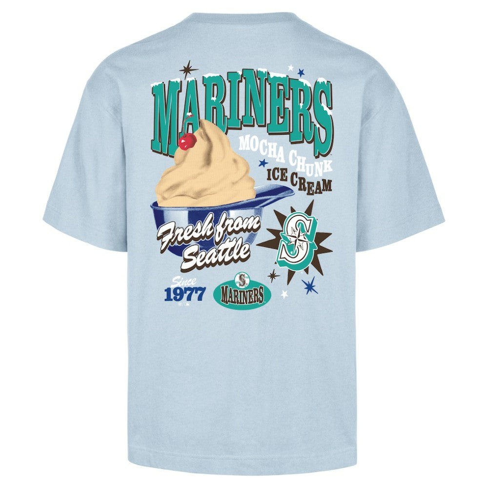 Seattle Mariners Ice Cream Parlor Foundation T-Shirt - Light Blue | 47 brand