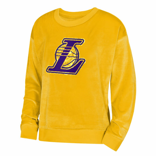 Los Angeles Lakers Outerstuff Youth Girls Step Back Sweatshirt - Gold sale