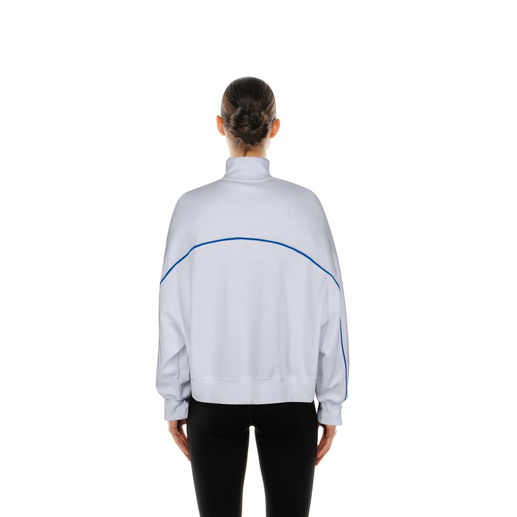 New Era Buffalo Bills Female Adult White Functional Fandom Quarter-Zip Sweatshirt on sale