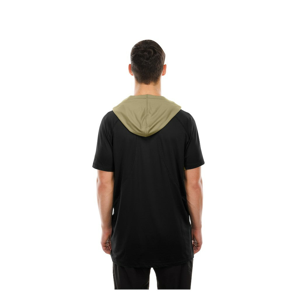 New Orleans Saints New Era Combine Authentic Hooded Raglan Short-Sleeve T-Shirt - Black outlet