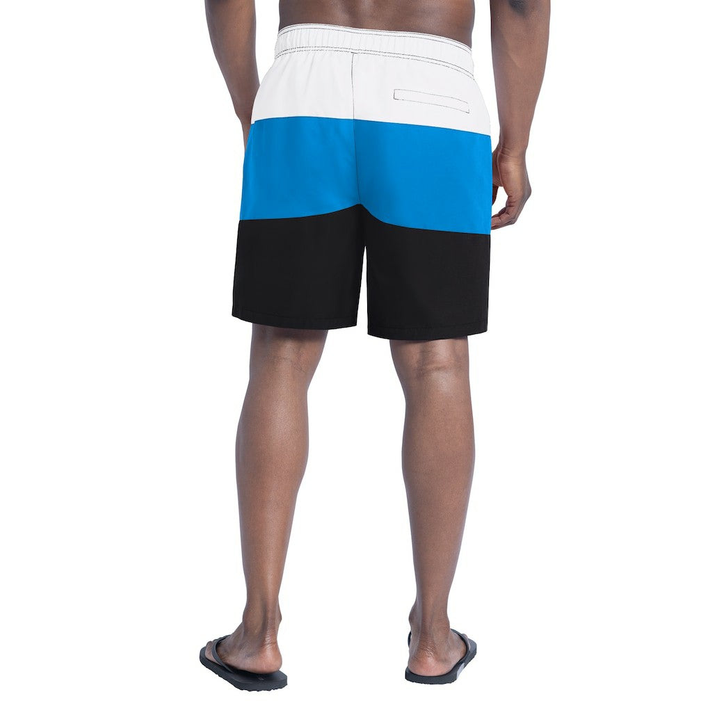 Carolina Panthers G-III Sports by Carl Banks Sunrise Volley Swim Shorts - Black/Blue online