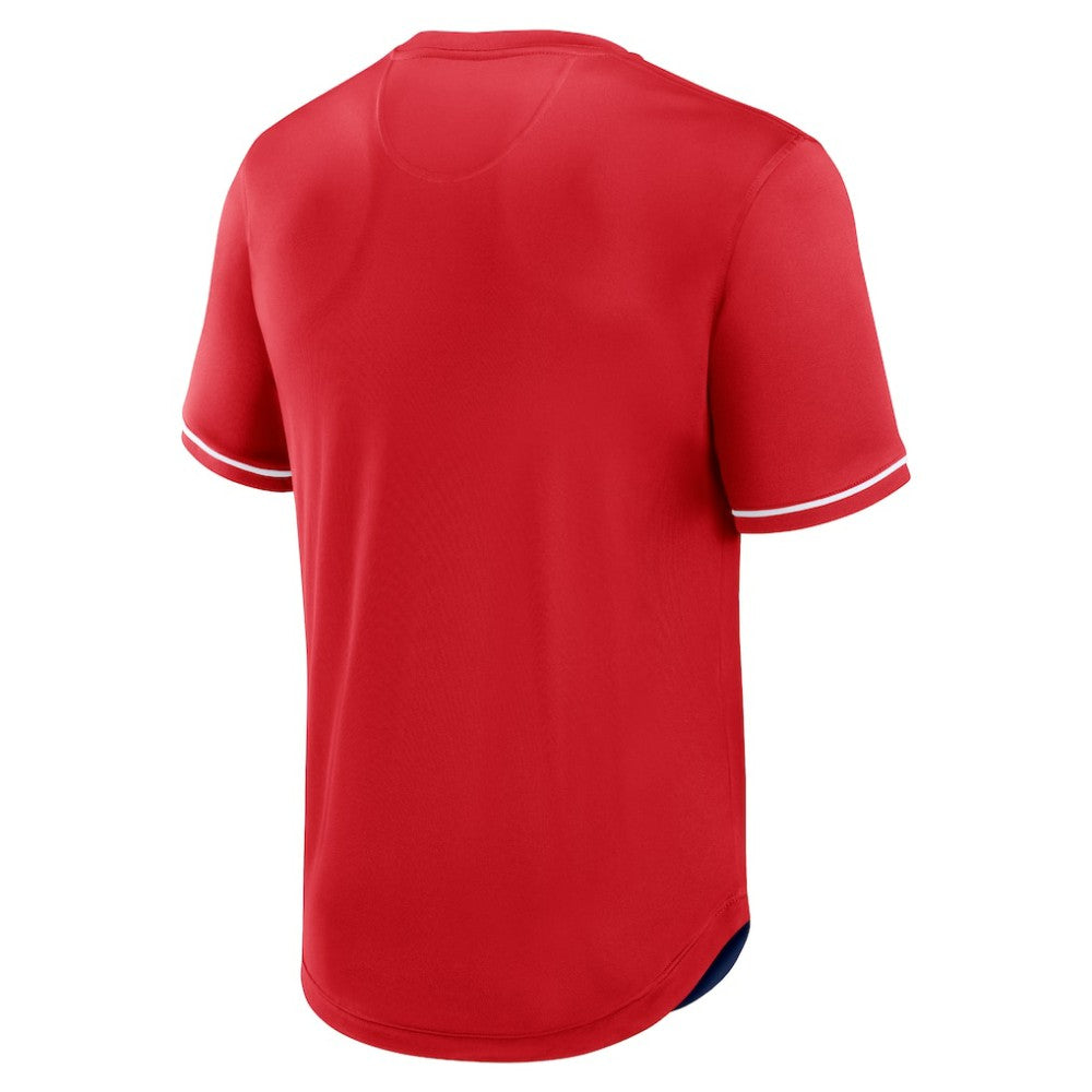 St. Louis Cardinals Fantastic Finish V-Neck Fashion T-Shirt - Red